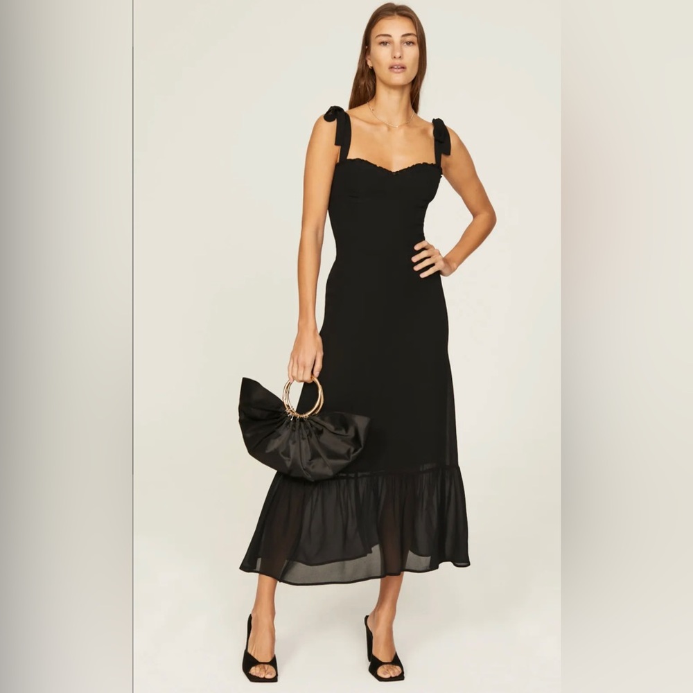 Reformation Nikita Maxi Dress in Black - Picture 1 of 8